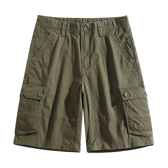 SOOMLON Athletic Shorts Men Summer Hip Hop Street Shorts Beach Shorts Plus Size Cargo Shorts Pockets Summer Beach Shorts Army Green XXXL