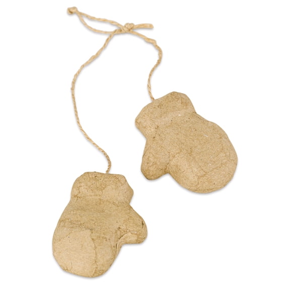 Decopatch Paper Mache Ornament - Mittens