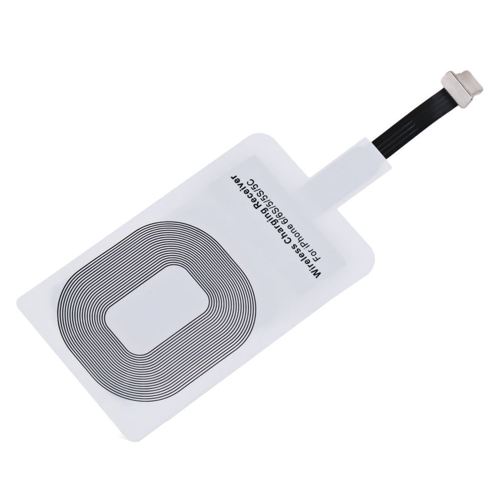 2 pcs 2 Pcs Fast QI Receiver Ultra-Thin Wireless Charging Receiver Adapter Patch for iPhone 7/7 Plus/6/6 Plus/6s/6s Plus/5/5s/5c 5w 1000mAh Compatible All Wireless Charger 