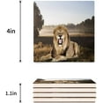 thumbnail image 3 of FMSHPON Lion Set of 4 Coaster for Drinks, Absorbent Ceramic Stone Coasters Cup Mat with Cork Base for Home Kitchen Room Coffee Table Bar Decor, 3 of 4