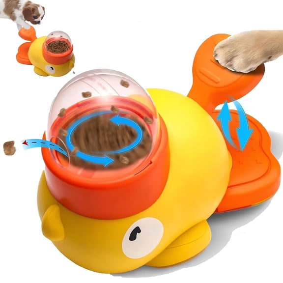 Interactive Pet Treat & Slow Feeder – Manual Dog Puzzle Dispenser Toy for Healthy Eating & IQ Training