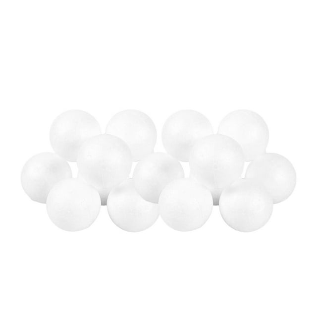 Balle Artisanale Faite à la Main Bricolage Balles en Mousse de Polystyrène Bricolage Balle en Mousse Blanche pour Artisanat 15 Pcs 100mm