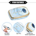 thumbnail image 4 of Unique Bargains 3 Bouton Clé Fob Housse pour Toyota RAV4 2001-2022 TPU Bleu Télécommande Étui de Protection Keyless, 4 of 7
