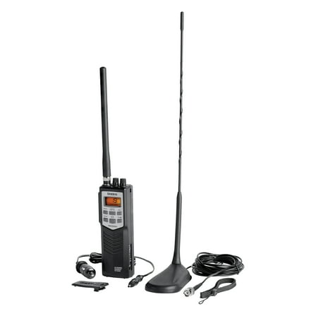 Uniden Pro Series 40-Channel Handheld CB Radio with Magnet-Mount Antenna, Black, PRO501TKPT