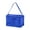 Blue, variant on Squares Insulated Cooler Bag, 11''x5.5''x6.6'' Reusable Large Capacity Cooler Bag for Cold and hot Food with lid and Double Zipper,Black