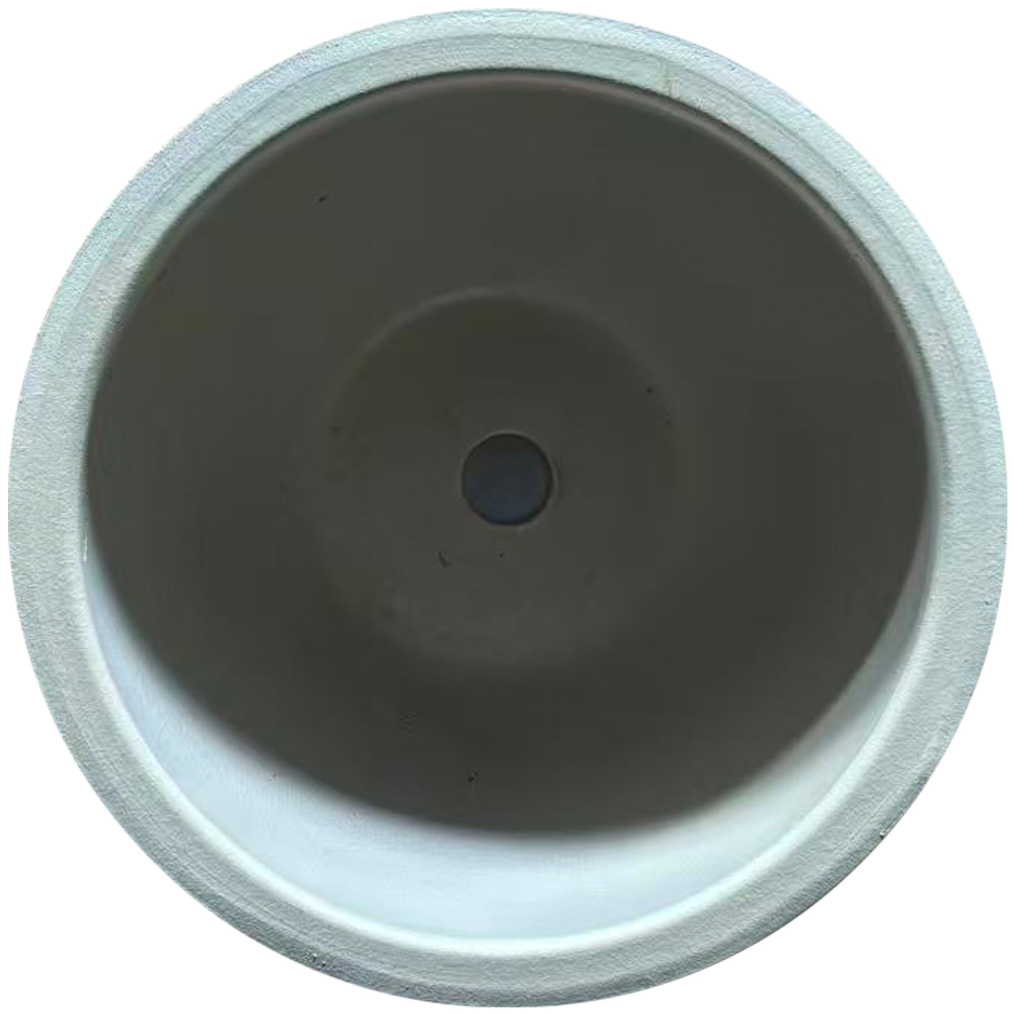 Better Homes & Gardens Medium 8in Diameter Round White Dune Ceramic Planter