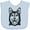 AE-Light Blue, variant on Siberian Husky Sketch Portrait Boys or Girls Baby Bib