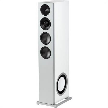 Definitive Technology - Demand D15 3-Way Tower Speaker (Right-Channel) - Single, White, Dual 8” Passive Bass Radiators - Gloss White