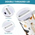 thumbnail image 3 of Yayeee 30oz Stainless Steel Tumbler with Straw and Handle Double-Wall Insulated Travel Water Bottle, Magical Halloween Girl, 3 of 8