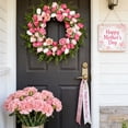 thumbnail image 4 of Fmxomd Spring Wreath 16 Inch Summer Wreaths for Front Door Artificial Flower Wreath with Tulip and Lavender for Indoor Outdoor and Easter, Mother's Day Celebration, 4 of 8