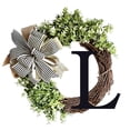thumbnail image 1 of FaLX Easy to Hang Wreath Pendant - Weather Resistant - Colorfast - Not Wither - 26 Letters Eucalyptus Door Wreath Pendant - Home Decor, 1 of 8
