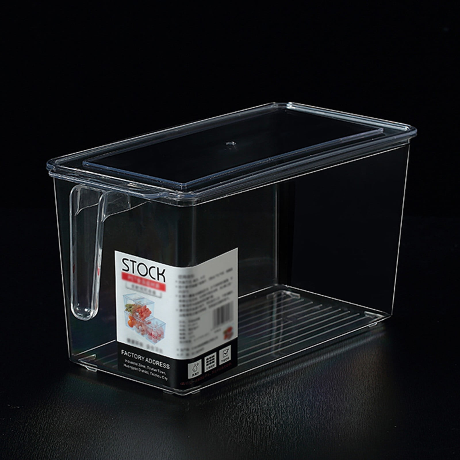 LYINGF Transparent Fruit Storage Containers for Fridge, Organizer Box Tray Keeps Produce, Bacon, Fruits, and Vegetables Fresh, Perfect for Refrigerator Organization and Reducing Food Waste