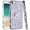 Purple, variant on For Apple iPhone 16e Case, Diamonds Bling All Around Edges Sparkly Glitter Hybrid with Ring Stand Holder Fashion Good Luck Phone Cover (Purple)