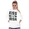 thumbnail image 4 of Kiss Me Im Irish Classic Saint Pattys Long Sleeve TShirt Men Women Brisco Brands S, 4 of 6