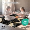 thumbnail image 4 of ODIKA 4'x6' Machine Washable Non-Slip Area Rug, Sleek Abstract Minimalist Appeal High Traffic Rug, Black, 20300, 4 of 7