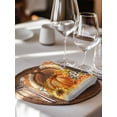 thumbnail image 6 of Fall Turkey Cloth Napkins Set of 8 Reusable Dinner Napkins, Happy Thanksgiving Pumpkin Maple Leaf Cocktail Napkin Washable Table Napkins for Wedding/Holiday Party/Baby Shower 20"x20", 6 of 7