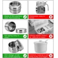 thumbnail image 4 of Naiovety Tarro de especias de acero inoxidable Lata de almacenamiento de condimentos multiusos Recipiente de condimentos de cocina portátil Organizador Organizadores de utensilios de cocina Naiovety HA020069-00, 4 of 6