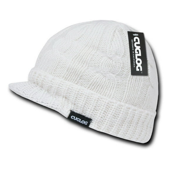 Kosciuszko Sweater Beanies, White