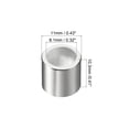 thumbnail image 2 of Uxcell Inline Axle Bearing Spacers Skates Speed Spacer Hardware Aluminum for 8mm Axle Roller, Silver 16 Pack, 2 of 5
