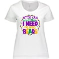 thumbnail image 3 of Inktastic Mardi Gras I Need More Beads Funny Women's Plus Size T-Shirt, 3 of 5