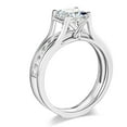thumbnail image 3 of Wellingsale Ladies 925 Sterling Silver Engagement Ring & Wedding Band Bridal Set - Size 6, 3 of 6