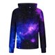 thumbnail image 5 of Ceisia Galaxy Print Hooded Top Men's Slim Fit Long Sleeve UV Protective Face Mask Shirt Blue L Gifts, 5 of 5