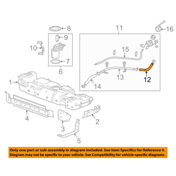 GM OEM Fuel System-Upper Hose 84018883