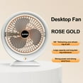 thumbnail image 2 of sruoe Tabletop Fan, Desk Fans Small Quiet, Desk Fan with Clip, Standing Fan, Fans for Bedroom, Personal Fan, Rechargeable Fan, Small Fans for Desk, Bladeless Table Fan, USB Table Smart Fan, 2 of 5