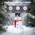 thumbnail image 5 of 5FT 3D Pop Up Snowman Outdoor Christmas Decorations, Light Up Snowman Christmas Decor with 200 Cool White LED Lights, Stakes, Lighted Holiday Displays for Yard Decor, Porch, Patio, Lawn, Home, Garden, 5 of 10
