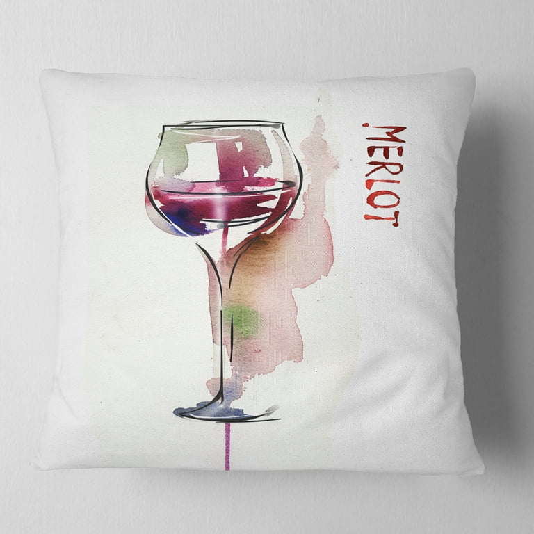Wine colored throw pillows cheap