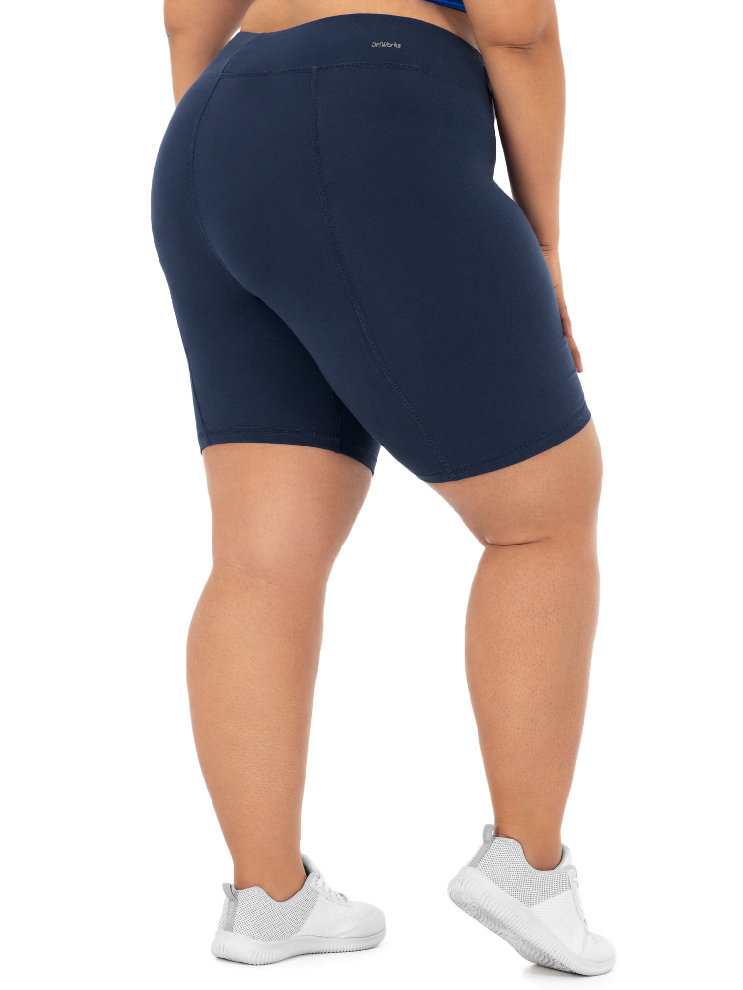 Athletic Works Women's Plus Size Core Active Dri-Works Bike Shorts, size 0X-5X
