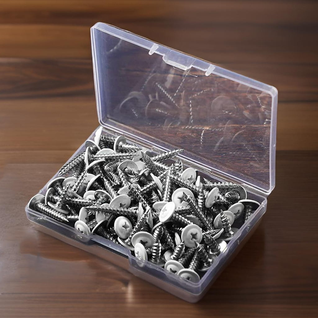 White Wood Screws 120pcs Trusses Head for Furniture Assembly Daily Use