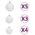 thumbnail image 6 of vidaXL Artificial Christmas Tree with LEDs&Ball Set PET Multi Colors/Sizes, 6 of 12