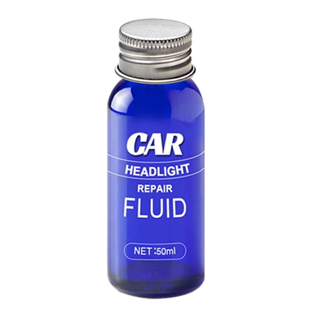 Líquido profesional para renovación de faros automotrices - Restauración de rayones y amarillamiento - Fórmula avanzada de resina - Kit práctico con esponja incluido - Presentación en botella de 50ml