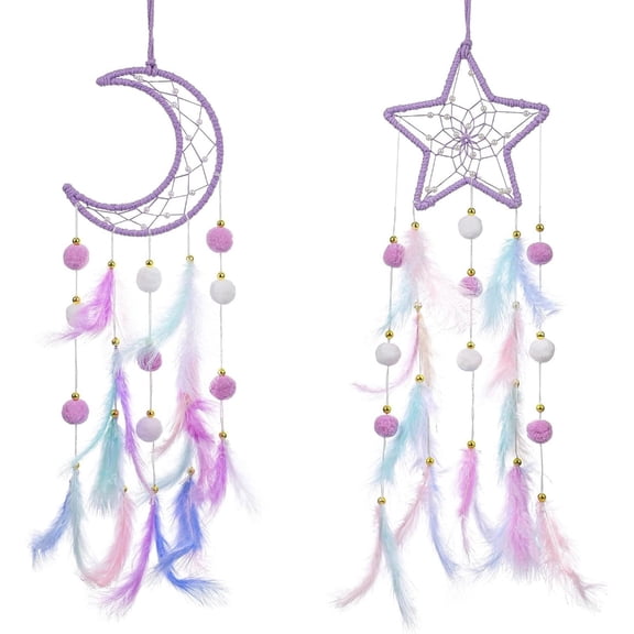 Bohemians Dream Catcher Wall Hanging Hand Woven Dream Catcher Feathered Hanging Ornament for Bedroom Home Dorm Room