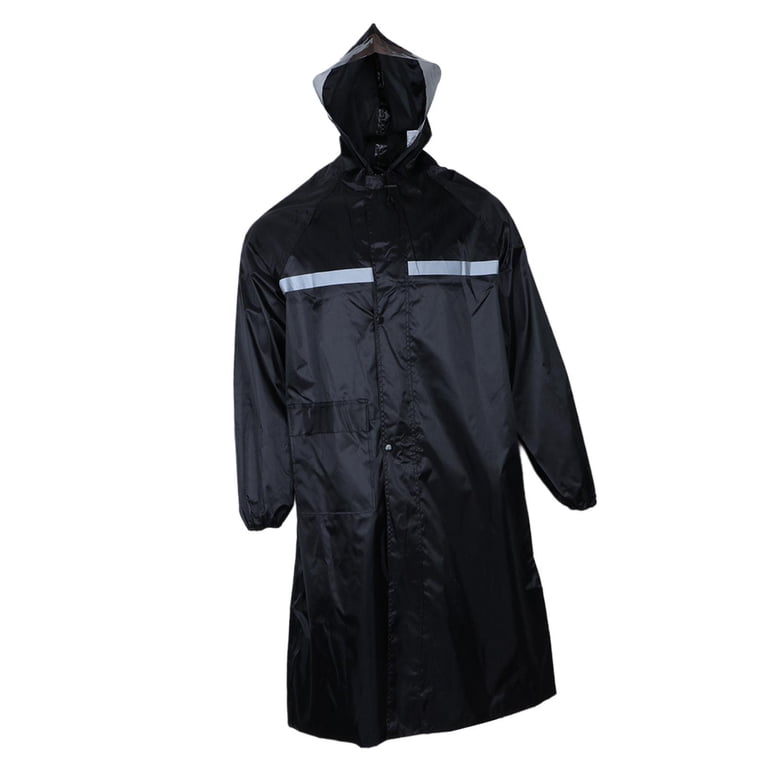 harayaa Adult Raincoat Extended Hooded Coat Jacket for Camping