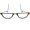 Tortoise Shell, variant on neckglasses stylish round leather neckband reading glasses - maria, 1.50