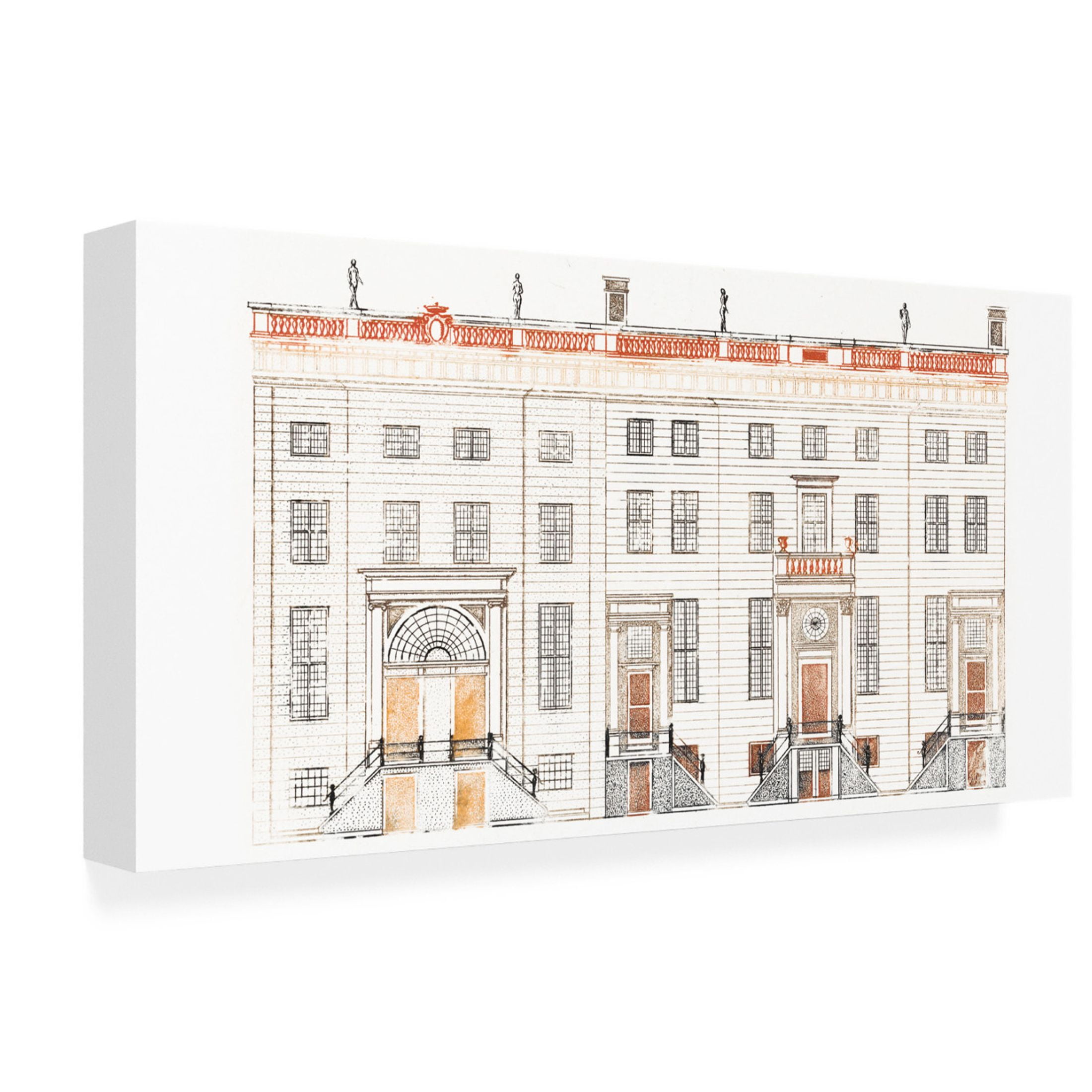 Trademark Fine Art Johan Teyler  Amsterdam Canal Houses V Canvas Wall Art
