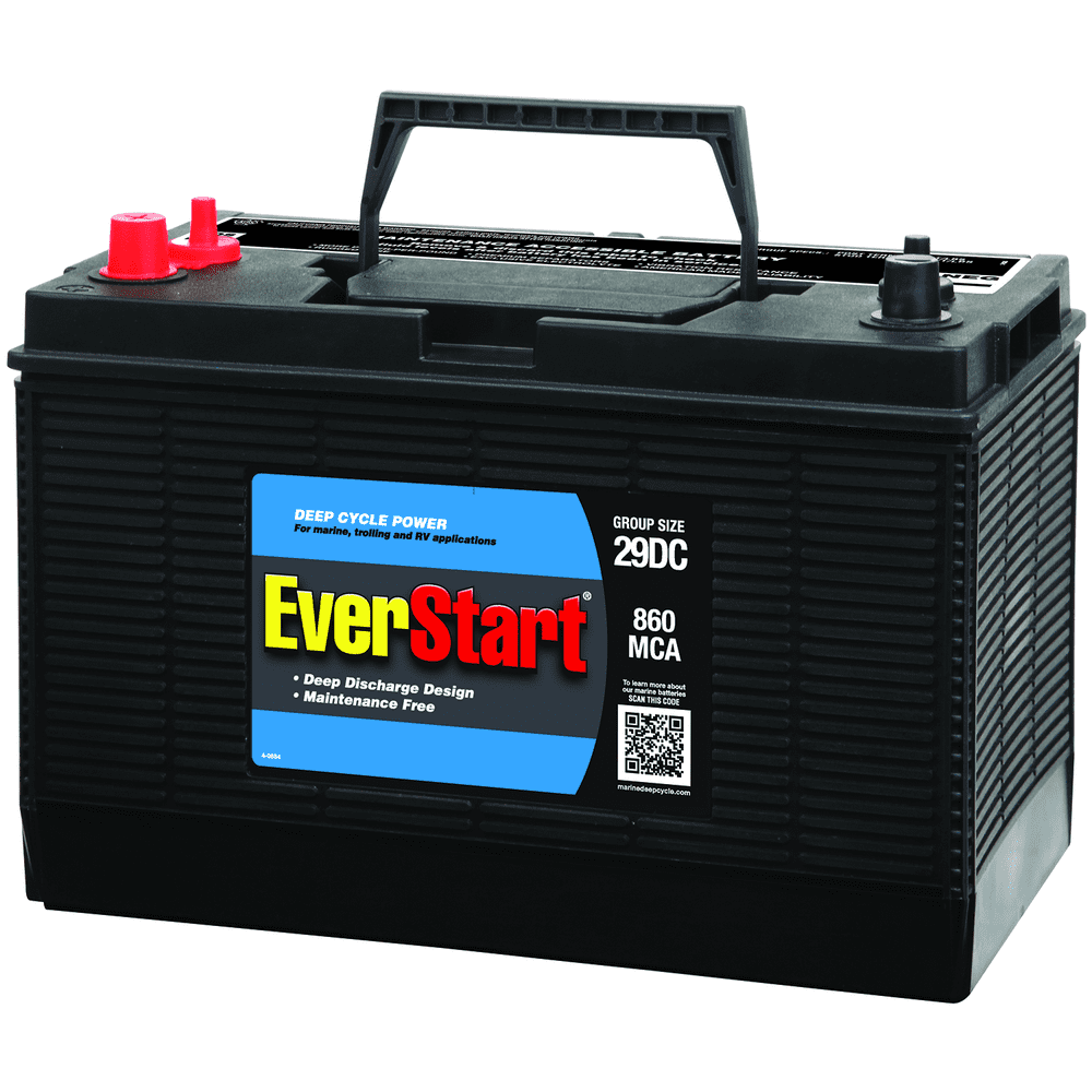 Everstart Lead Acid Marine And Rv Deep Cycle Battery Group Size 29dc