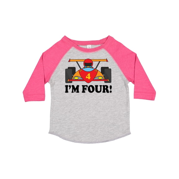Inktastic Race Car 4th Birthday Boys Toddler T-Shirt