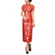 thumbnail image 1 of Cheongsam de manga corta, Cheongsam chino largo, vestido tradicional chino largo, vestido largo chino de claridad notable, 1 of 8