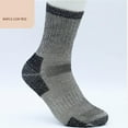 thumbnail image 2 of Vinsonshop Wool Socks Moisture Wicking Socks Men Wool Hiking Socks Thermal Wool Socks Warm Socks Wool Running Socks Winter Socks Black One Size, 2 of 3