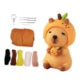 thumbnail image 4 of GUOOL Capybara Doll Unique DIY Wool Material Set for Teens Children Beginners C, 4 of 9