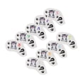 thumbnail image 2 of jinwen 9x PU Leather Golf Iron Covers Set Waterproof Embroidered Cats Decorative Wrap White, 2 of 9