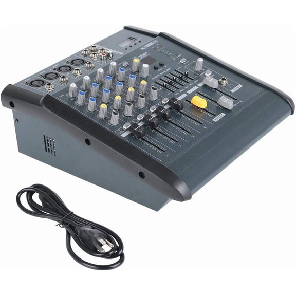Power Mixer Professional 4 Channel with USB Bluetooth 180W RMS 110V$$Musical Instruments