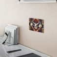 thumbnail image 5 of Yayeee Toggle Light Switch Wall Plate 2-Gang 4.56"x4.48" Decorative Outlet Cover, Beige Geometric Eagle, 5 of 7