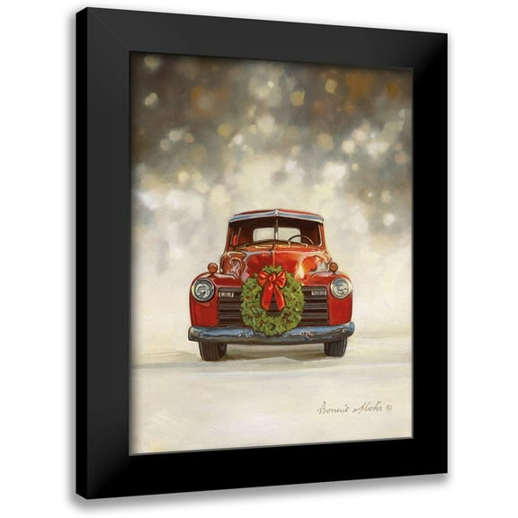 Mohr, Bonnie 12x14 Black Modern Framed Museum Art Print Titled - Dazzling Red