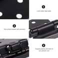thumbnail image 5 of FONDOTIN 8Pcs Concealed Hinge Black Steel Self Closing for Replacement Bathroom Cabinet, 5 of 5