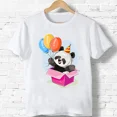 thumbnail image 3 of 2024 Camiseta de algodón con estampado de lazo y número 1-9 de panda de feliz cumpleaños para niños y niñas, divertida camiseta de dibujos animados para bebés, ropa de regalo para niños, 3 of 5
