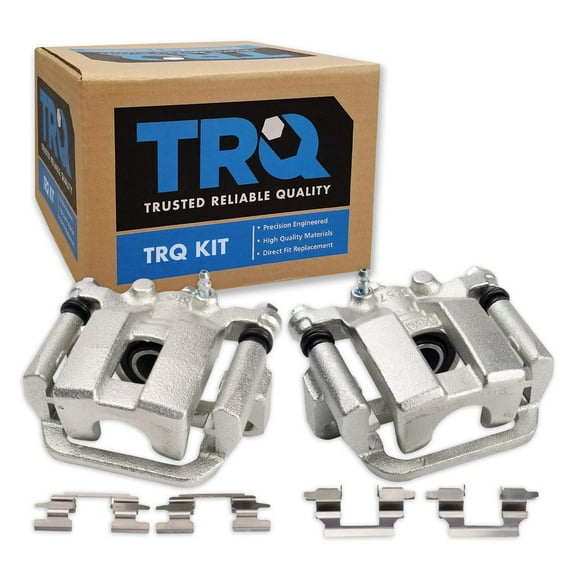 TRQ Rear Brake Caliper Set Compatible with 2013-2021 Nissan LEAF 2014-2020 Rogue 2017-2022 Rogue Sport